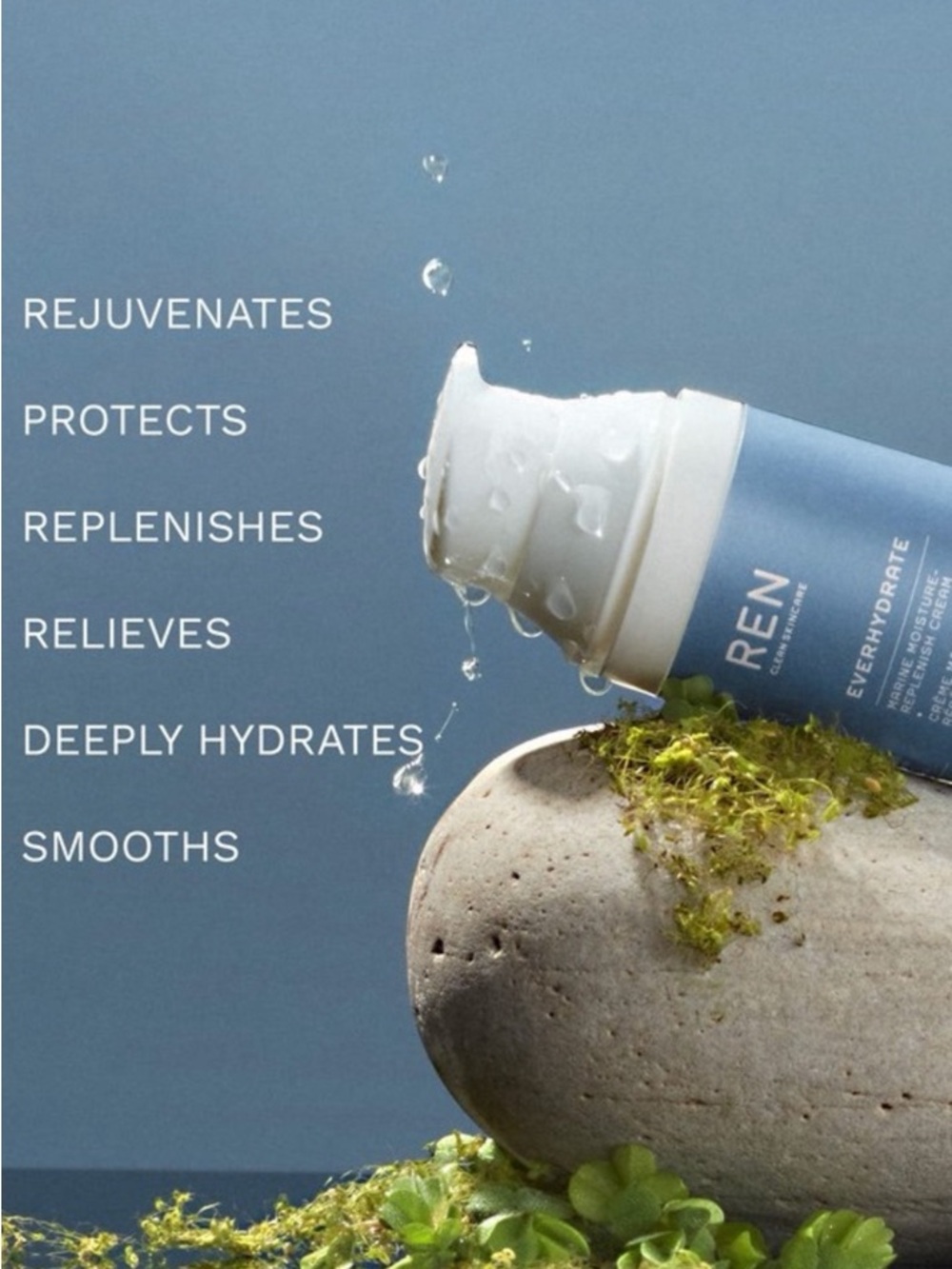 REN Clean Skincare Everhydrate Marine Moisture Replenish Face Cream 1.7 oz NEW! - Picture 4 of 13